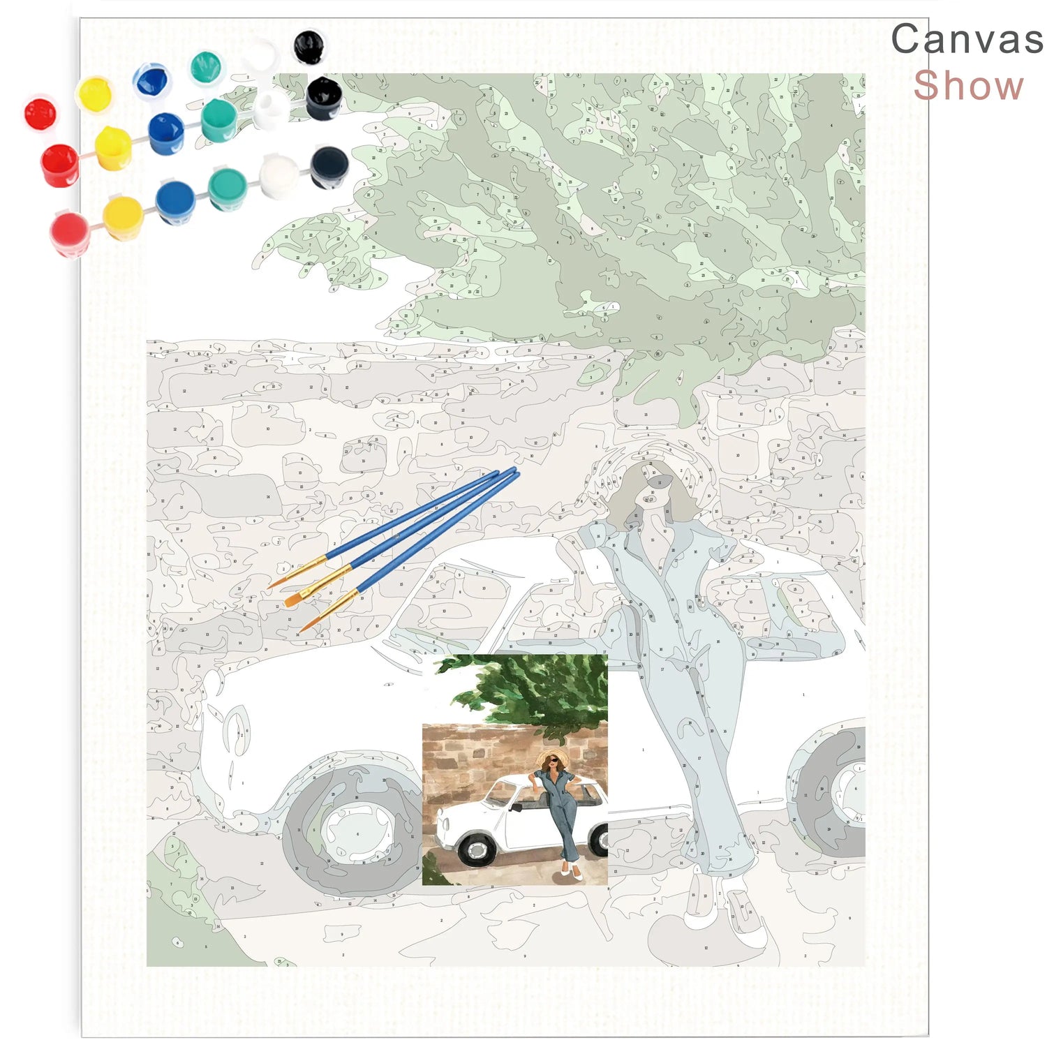 Painting by numbers canvas Australia 