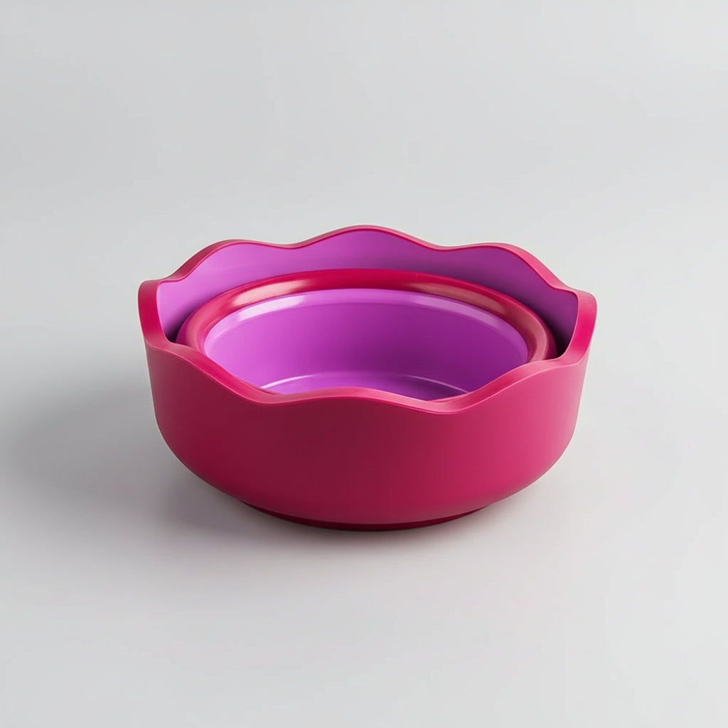 Silicone folding paintbrush wash cup