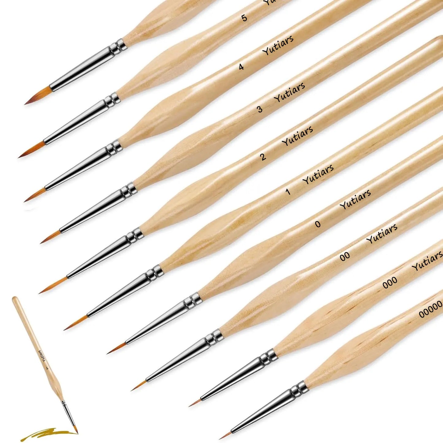 11pcs Premium Paint Brushes