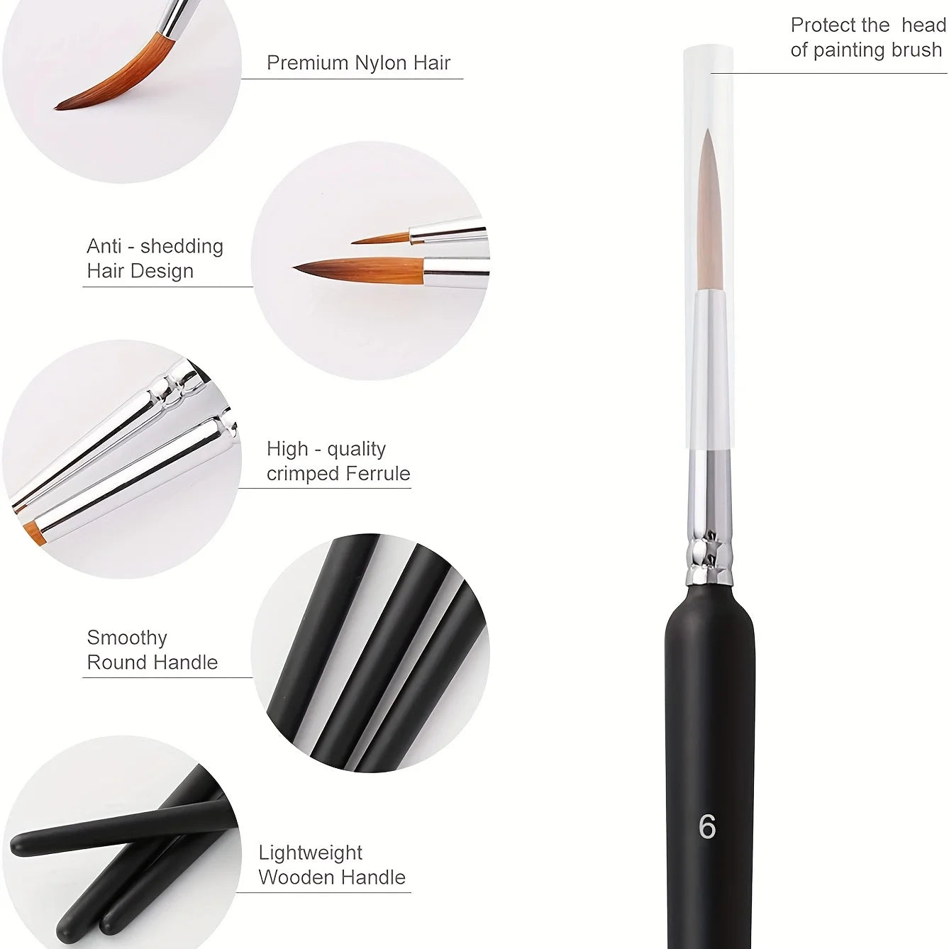 11pcs Premium Paint Brushes