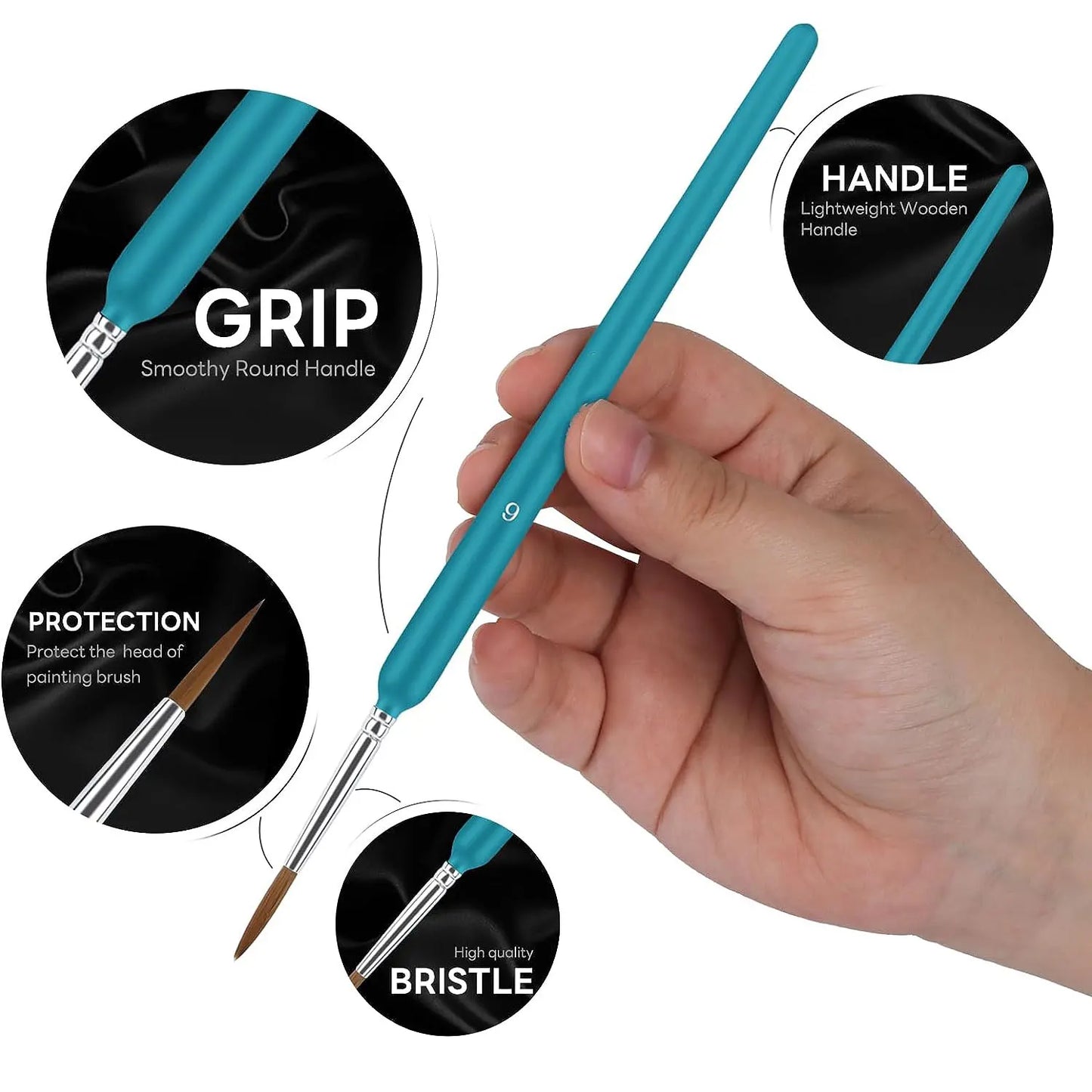 11pcs Premium Paint Brushes