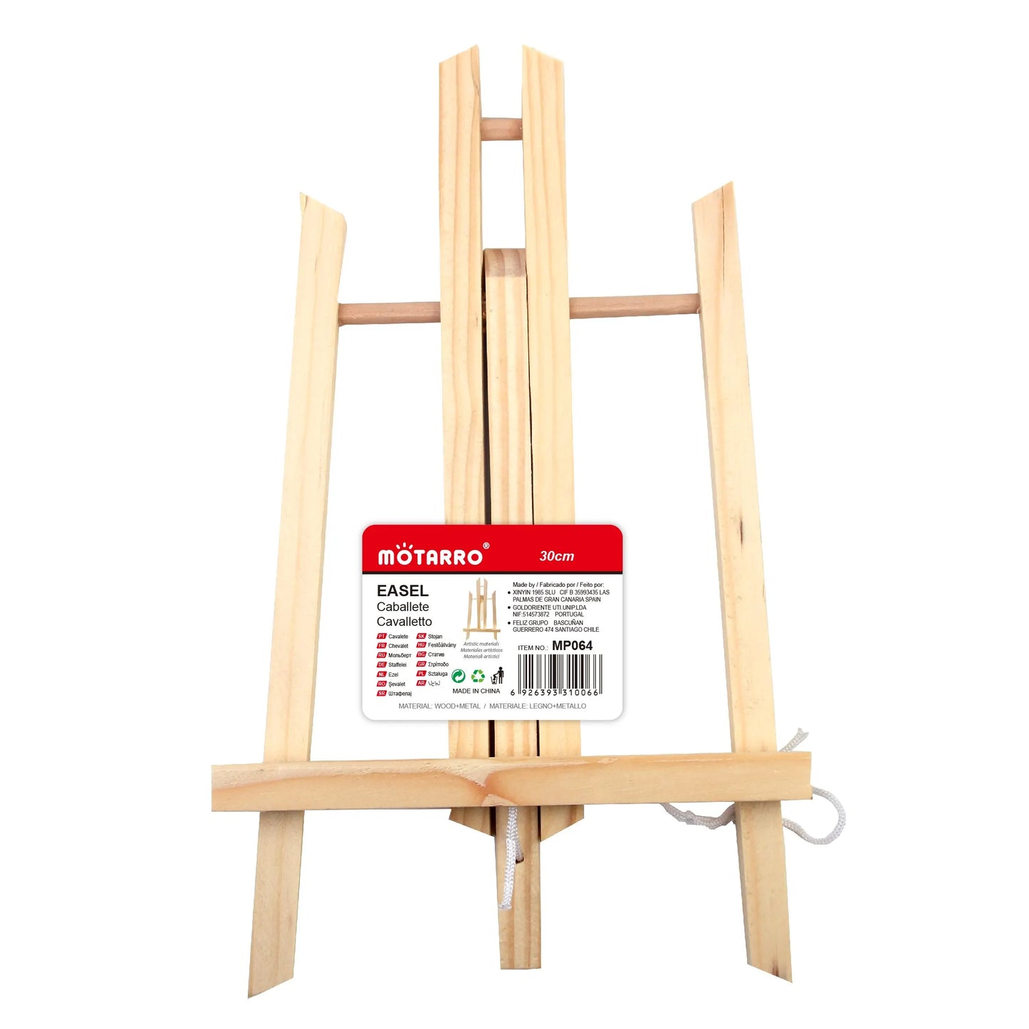 Natural wood easel painting holder