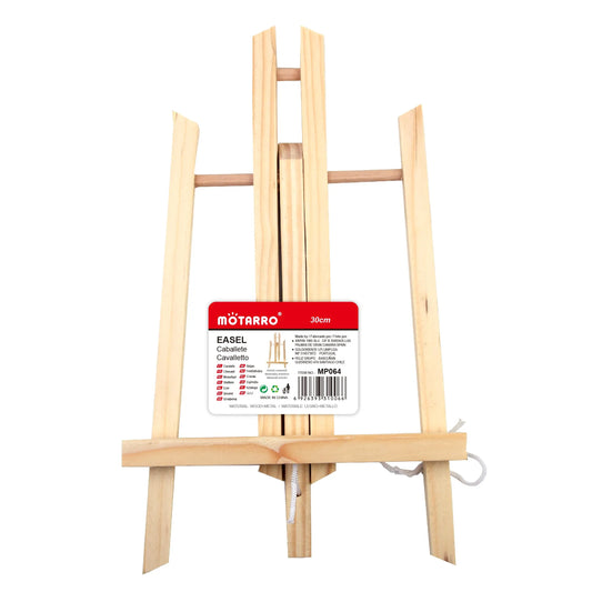 Natural wood easel painting holder