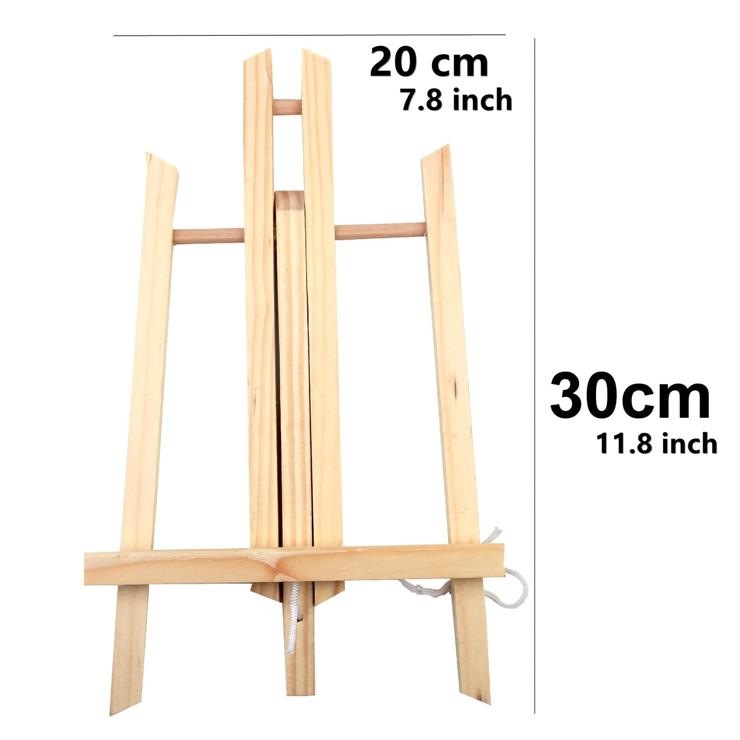 Natural wood easel painting holder
